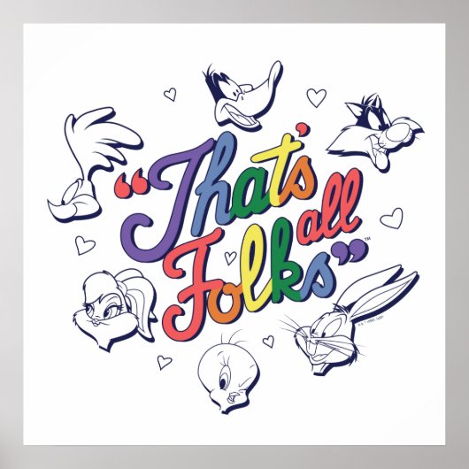LOONEY TUNES™ - Dat zijn allemaal Folks! Pride Bad Poster (Voorkant)