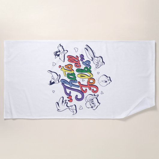 LOONEY TUNES™ - Dat zijn allemaal Folks! Pride Bad Strandlaken (Voorkant)