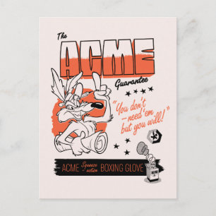 LOONEY TUNES™   DRAGE E. COYOTE™ ACME Boxing Glove Briefkaart