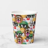 LOONEY TUNES™ Emoji Patroon Papieren Bekers (Achterkant)