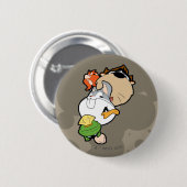 LOONEY TUNES™ gestileerde grote hoofden Ronde Button 5,7 Cm (Voorkant /achterkant)