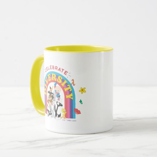 LOONEY TUNES™ - gevierde diversiteit: regenboog Mok (Voorkant links)