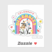 LOONEY TUNES™ - gevierde diversiteit: regenboog Sticker (Vel)