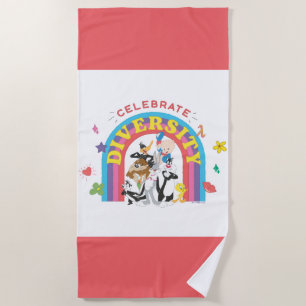 LOONEY TUNES™ - gevierde diversiteit: regenboog Strandlaken
