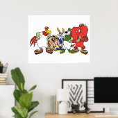 LOONEY TUNES™ Group Baseball Afbeelding Poster (Thuiskantoor)