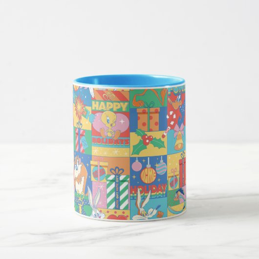 LOONEY TUNES™ | Happy Holidays Christmas Pattern Mok (Midden)