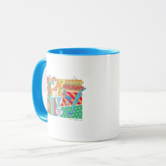 LOONEY TUNES™ | Happy Holidays Pattern Mok (Voorkant links)