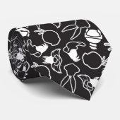 LOONEY TUNES™ Head omlijnt Patroon Stropdas (Opgerold)