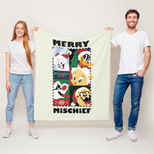 LOONEY TUNES™ Holiday Merry Mischief Fleece Deken