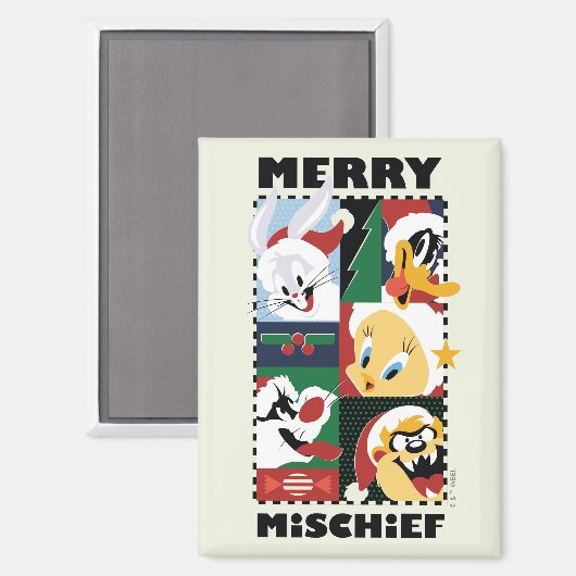 LOONEY TUNES™ Holiday Merry Mischief Magneet (Voorkant / Achterkant)