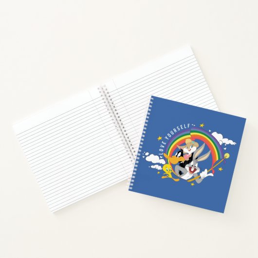 LOONEY TUNES™ - houd van uw eigen pride Badge Notitieboek (Binnen)