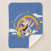 LOONEY TUNES™ - houd van uw eigen pride Badge Sherpa Deken (Voorkant)