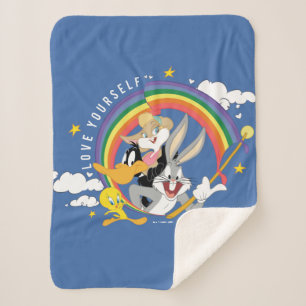 LOONEY TUNES™ - houd van uw eigen pride Badge Sherpa Deken
