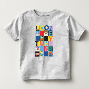 LOONEY TUNES™ Karakter Checker Blokken Kinder Shirts