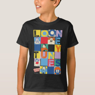 LOONEY TUNES™ Karakter Checker Blokken T-shirt