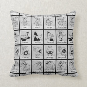 LOONEY TUNES™ Karakter Emotie Grafiek Kussen
