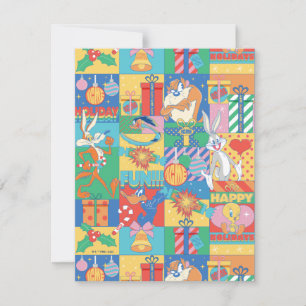 LOONEY TUNES™ Kerstpatroon Happy Holidays Notitiekaartje