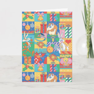 LOONEY TUNES™   Kerstpatroon met vrolijke feestdag Kaart