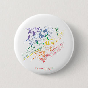 LOONEY TUNES™ - Liefde en Vieren Ronde Button 5,7 Cm