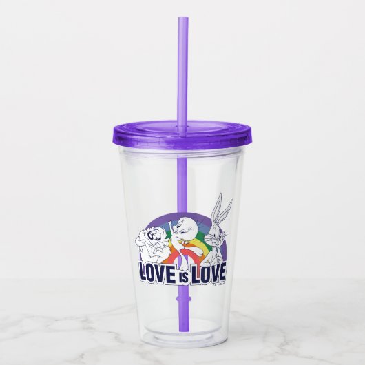 LOONEY TUNES™ - Liefde is liefde Acryl Drinkbeker (Voorkant)