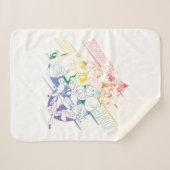 LOONEY TUNES™ - Love and Celebrate Sherpa Deken (Voorkant (horizontaal))