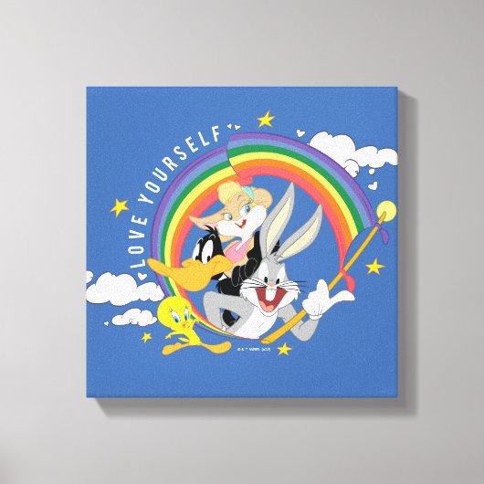 LOONEY TUNES™ - Love Yourself Pride Badge Canvas Afdruk (Voorkant)