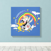 LOONEY TUNES™ - Love Yourself Pride Badge Canvas Afdruk (Insitu (Houten vloer))