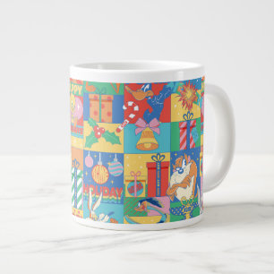 LOONEY TUNES™   Prettig feestelijke kerstpatroon Extra Grote Beker