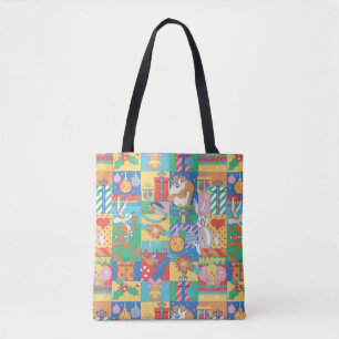 LOONEY TUNES™ Prettige feestdagen kerstpatroon Draagtas
