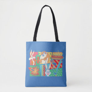 LOONEY TUNES™ Prettige feestdagen Patroon Draagtas
