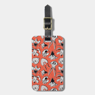 LOONEY TUNES™ Retro Halftone Patroon Bagagelabel