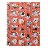 LOONEY TUNES™ Retro Halftone Patroon Notitieboek (Voorkant)