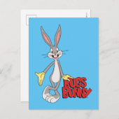 LOONEY TUNES™ Retro Laughs | BUGS BUNNY™ Briefkaart (Voorkant / Achterkant)