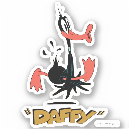 LOONEY TUNES™ Retro Laughs | DAFFY DUCK™ Sticker (Voorkant)