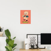 LOONEY TUNES™ Retro Laughs | Porky Pig Poster (Thuiskantoor)