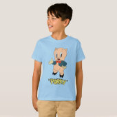 LOONEY TUNES™ Retro Laughs | Porky Pig T-shirt (Voorkant volledig)