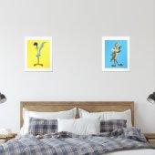 LOONEY TUNES™ ROAD RUNNER™ EN WILE E. COYOTE™ MUURKUNST SETS (Slaapkamer)