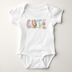 LOONEY TUNES™ Schattigee Waterverf Wordmark Romper