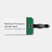 LOONEY TUNES™ Soccer Grid Pattern Bagagelabel (Achterkant horizontaal)