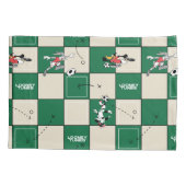 LOONEY TUNES™ Soccer Grid Pattern Kussensloop (Achterkant)