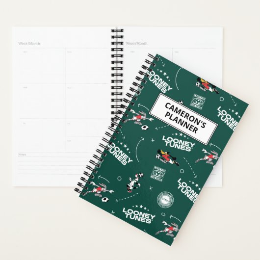 LOONEY TUNES™ Soccer Playbook Pattern (Devant avec enveloppe)