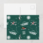 LOONEY TUNES™ Soccer Playbook Pattern Briefkaart (Voorkant / Achterkant)