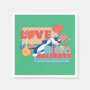 LOONEY TUNES™   SYLVESTER™ & TWEETY™Love Feestdage Servet
