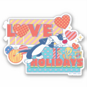 LOONEY TUNES™ SYLVESTER™ & TWEETY™Love Feestdage Sticker