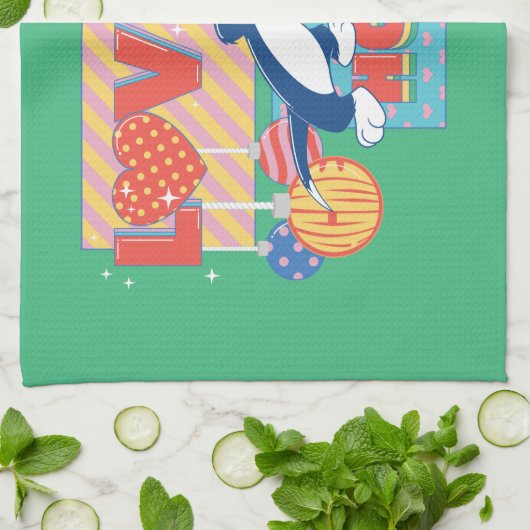 LOONEY TUNES™ | SYLVESTER™ & TWEETY™Love Feestdage Theedoek (Gevouwen)