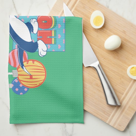 LOONEY TUNES™ | SYLVESTER™ & TWEETY™Love Feestdage Theedoek (Quarter Fold)