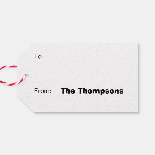 LOONEY TUNES™ SYLVESTER™ & TWEETY™ vakantiepatroon Cadeaulabel (Achterkant Horizontaal)