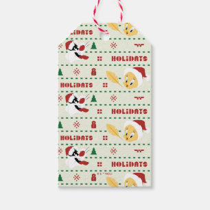 LOONEY TUNES™ SYLVESTER™ & TWEETY™ vakantiepatroon Cadeaulabel