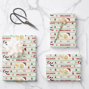 LOONEY TUNES™ SYLVESTER™ & TWEETY™ vakantiepatroon Inpakpapier Vel