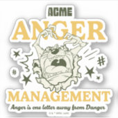 LOONEY TUNES™ |TAZ™ ACME Anger Management Sticker (Voorkant)